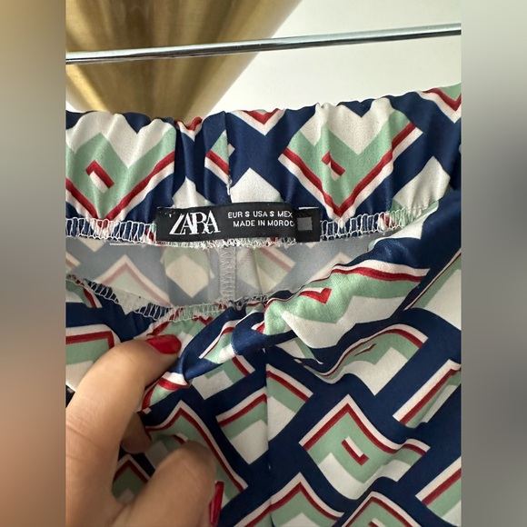 Zara - Patterned Pants - S - Picture 4 of 6